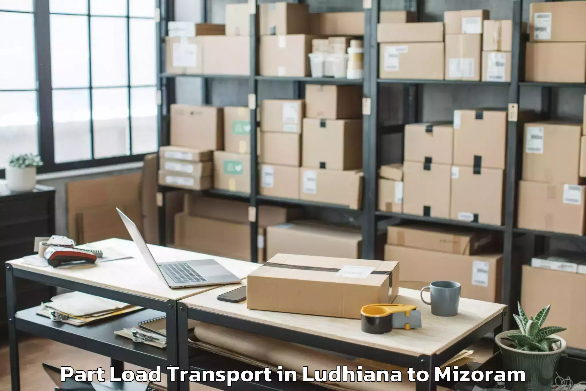 Discover Ludhiana to Serchhip Part Load Transport